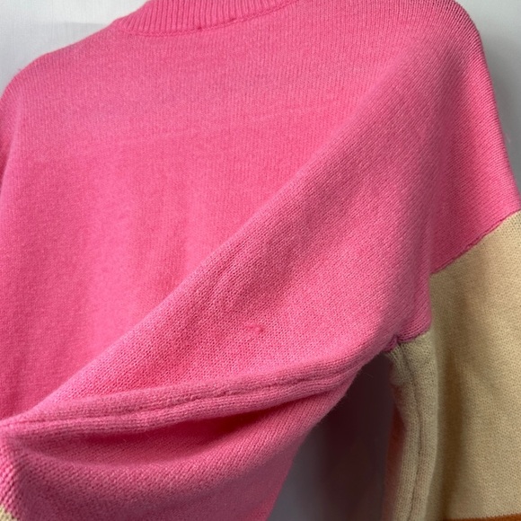 1.4.3. Story by Line Up Pink Crew Neck Long Sleeve Sweater - Picture 5 of 6